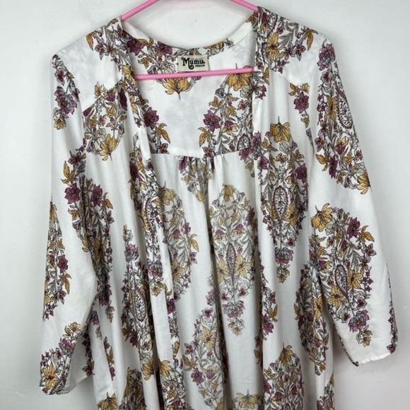 Show Me Your Mumu Karmyn Cape in Flower Shower Floor length Size medium BOHO - Picture 3 of 10